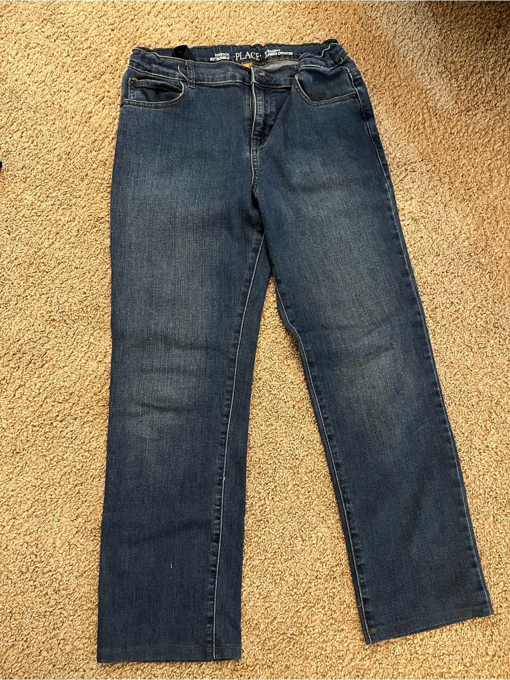 kids Blue Stretch Straight Jeans